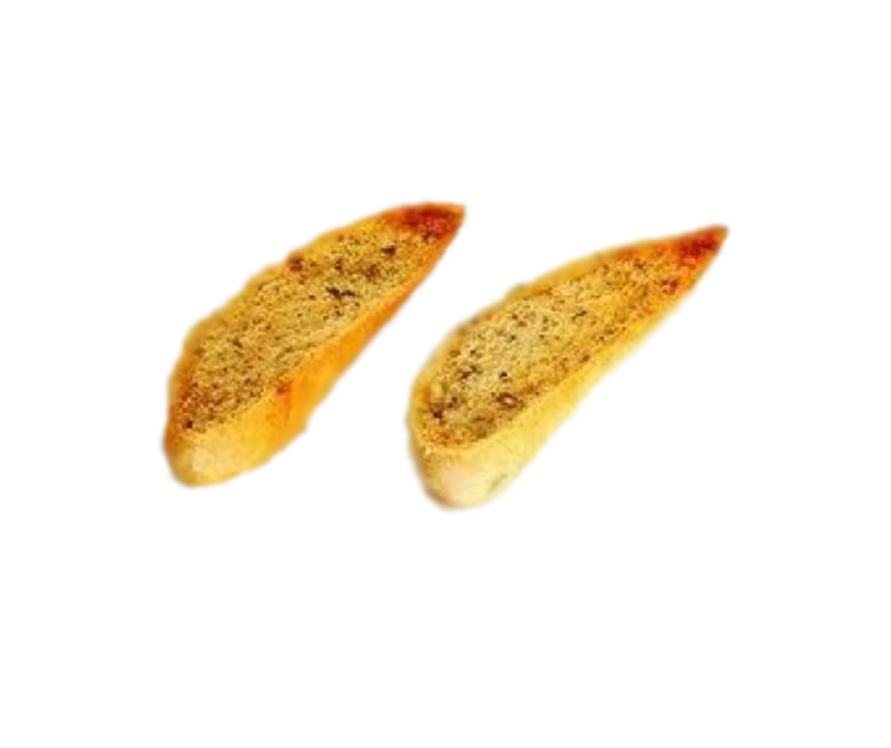 Fatias de pão alho